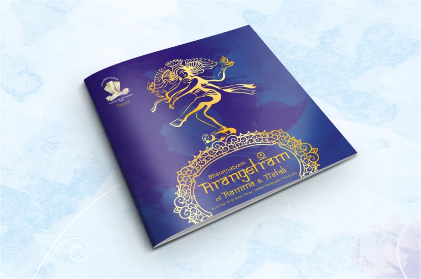 Arangetram Invitation cover_ bee branding