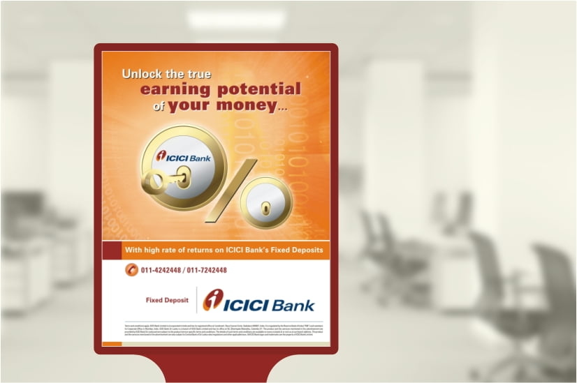 ICICI Bank Fixed deposits hoarding_bee branding