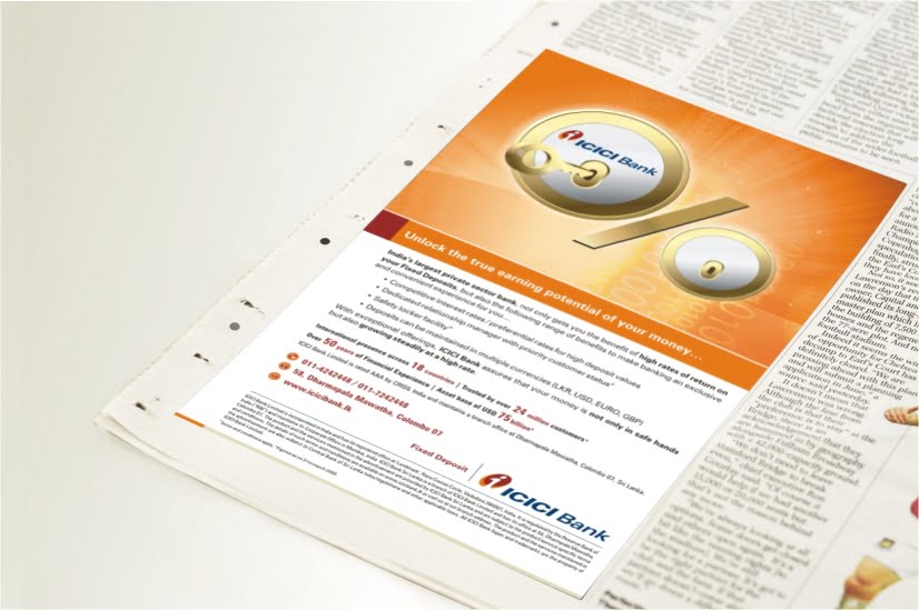 ICICI Bank Fixed deposits newspaper ad_bee branding