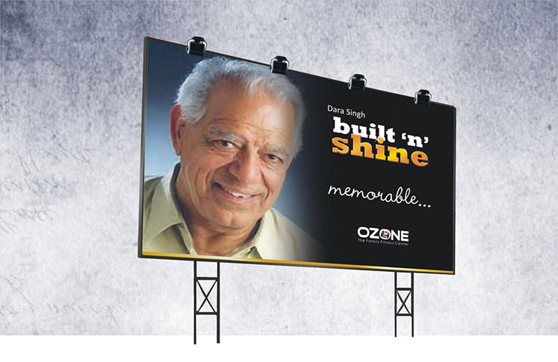 Ozone Gym hoarding 2 _ bee branding